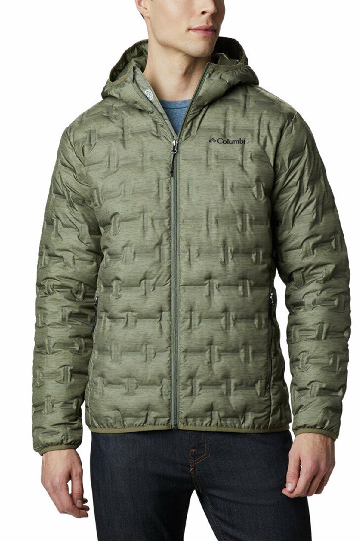 Columbia Delta Ridge Down Hooded Jacket Erkek Mont