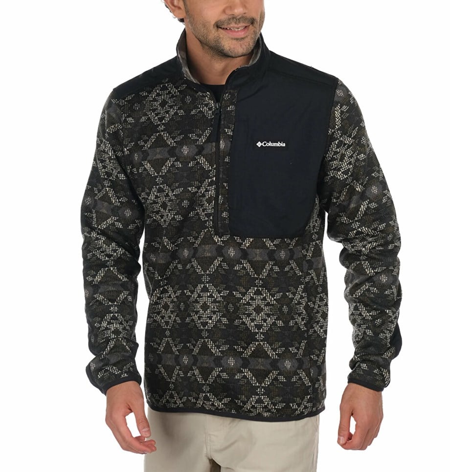 Columbia Sweater Weather™ Printed Half Zip Erkek Sweat