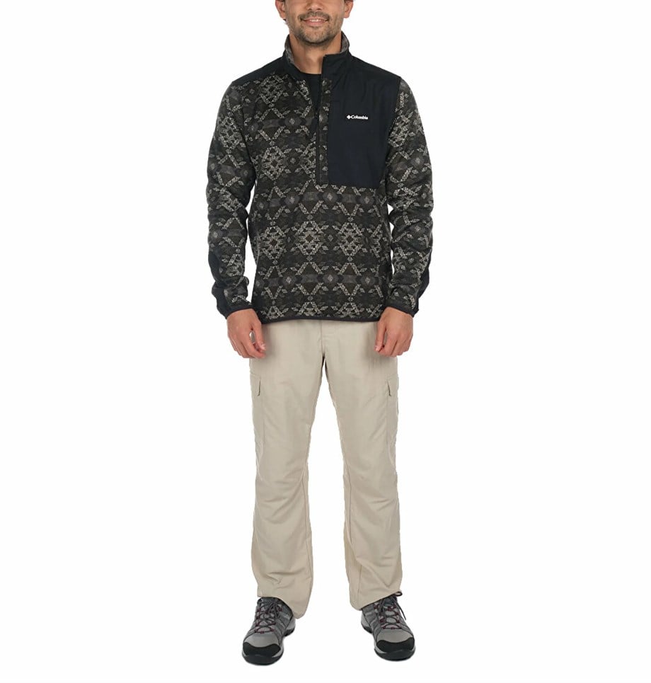 Columbia Sweater Weather™ Printed Half Zip Erkek Sweat
