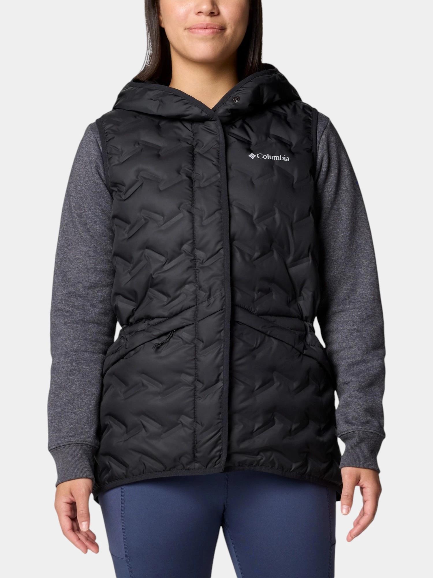 Columbia Wk8716 Delta Rıdge II Down Hooded Vest Kadın Kaz Tüyü Yelek