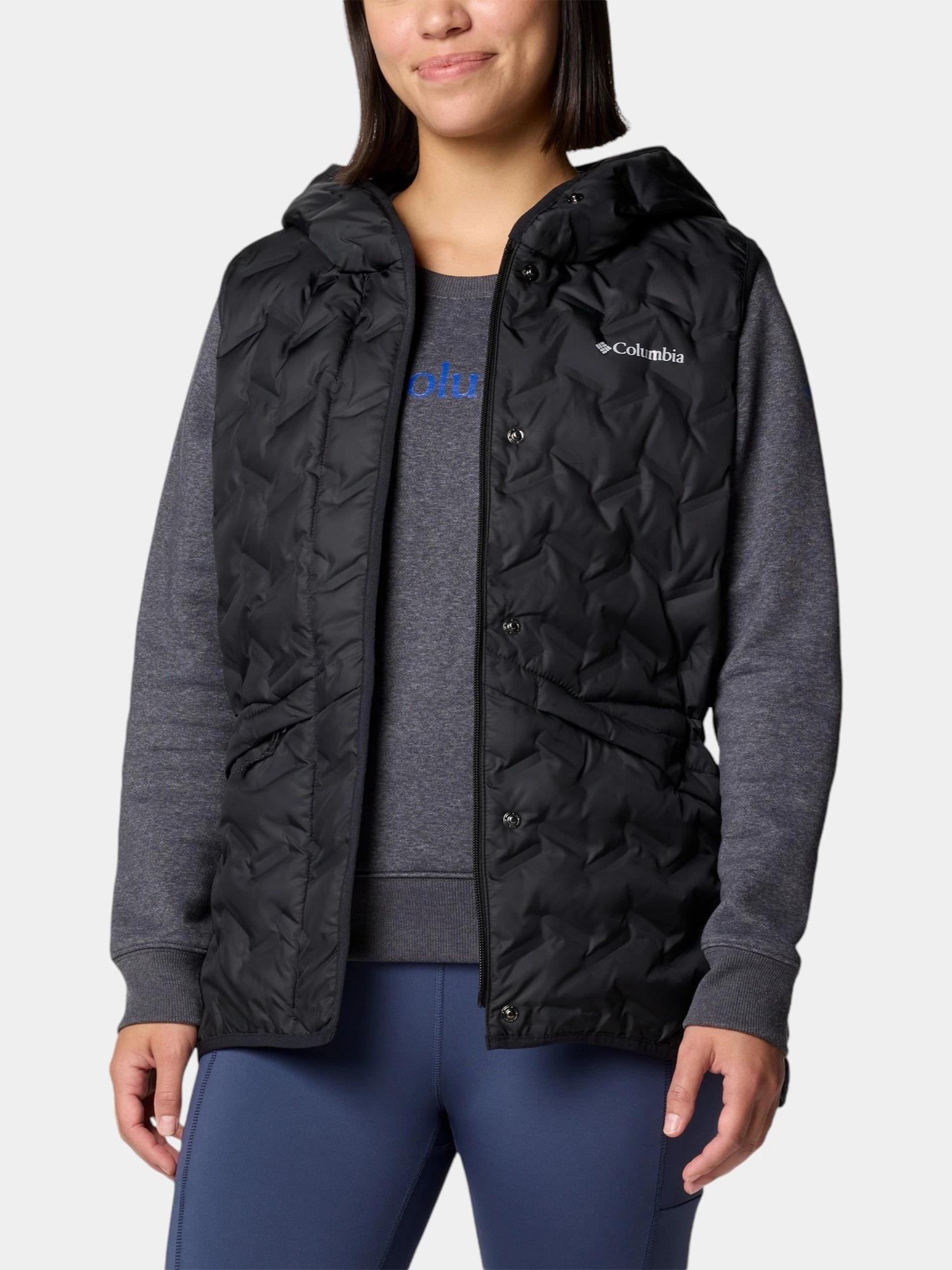 Columbia Wk8716 Delta Rıdge II Down Hooded Vest Kadın Kaz Tüyü Yelek
