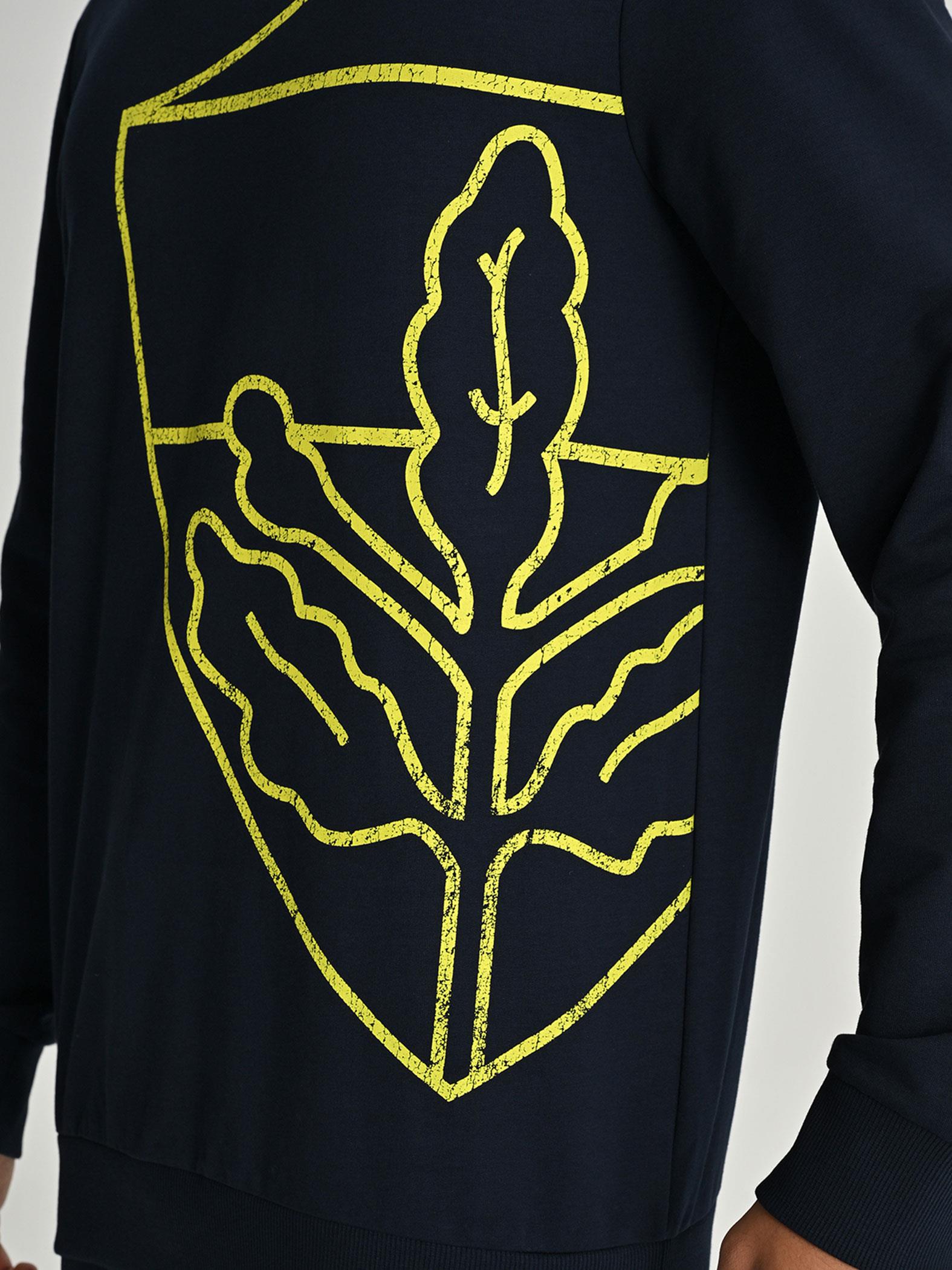 Fenerbahçe Erkek Tribün All Over Baskı Sweat TK017EGK05