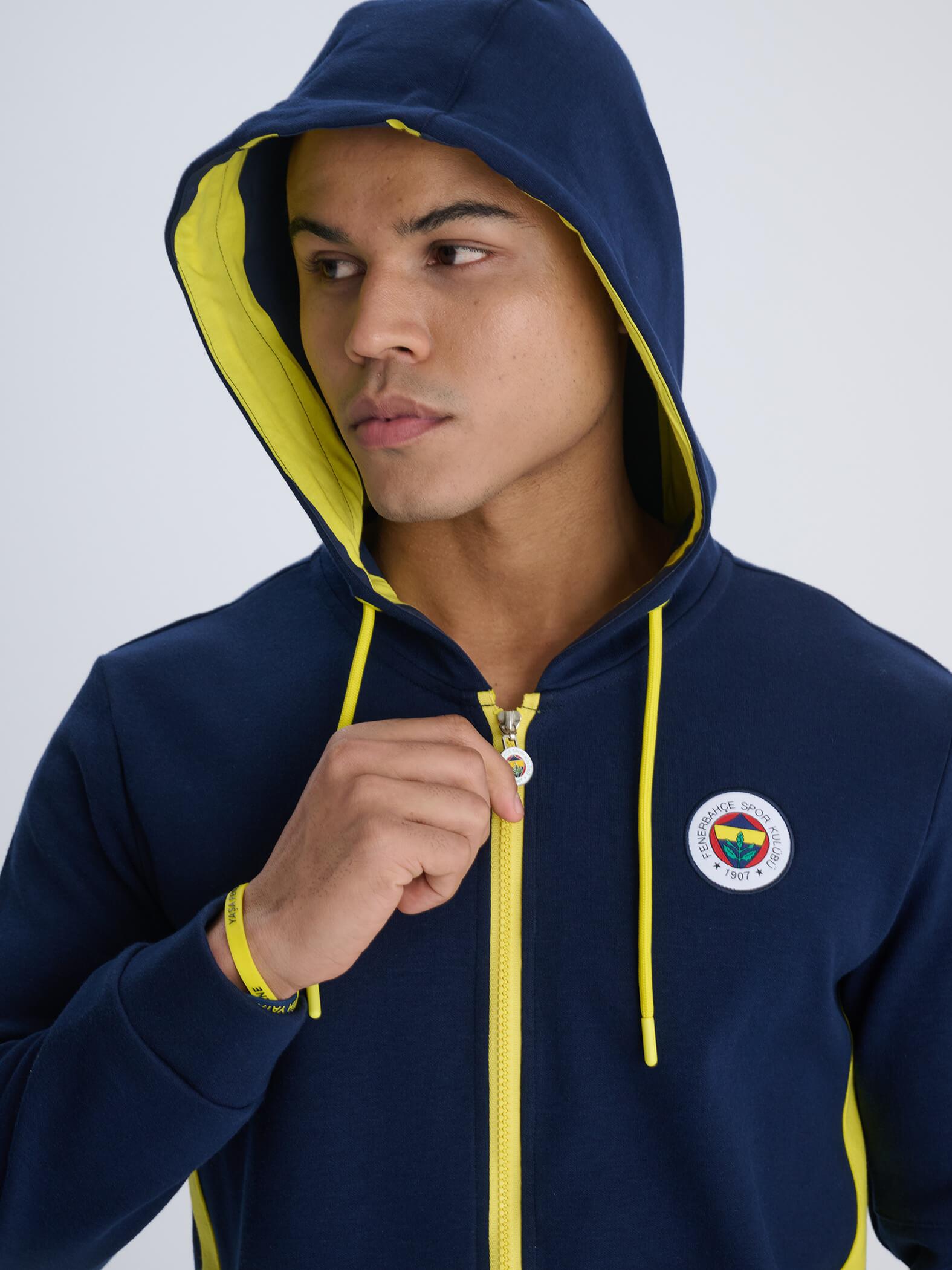 Fenerbahçe Erkek Tribun Parça Detaylı Sweat TK017EFY07