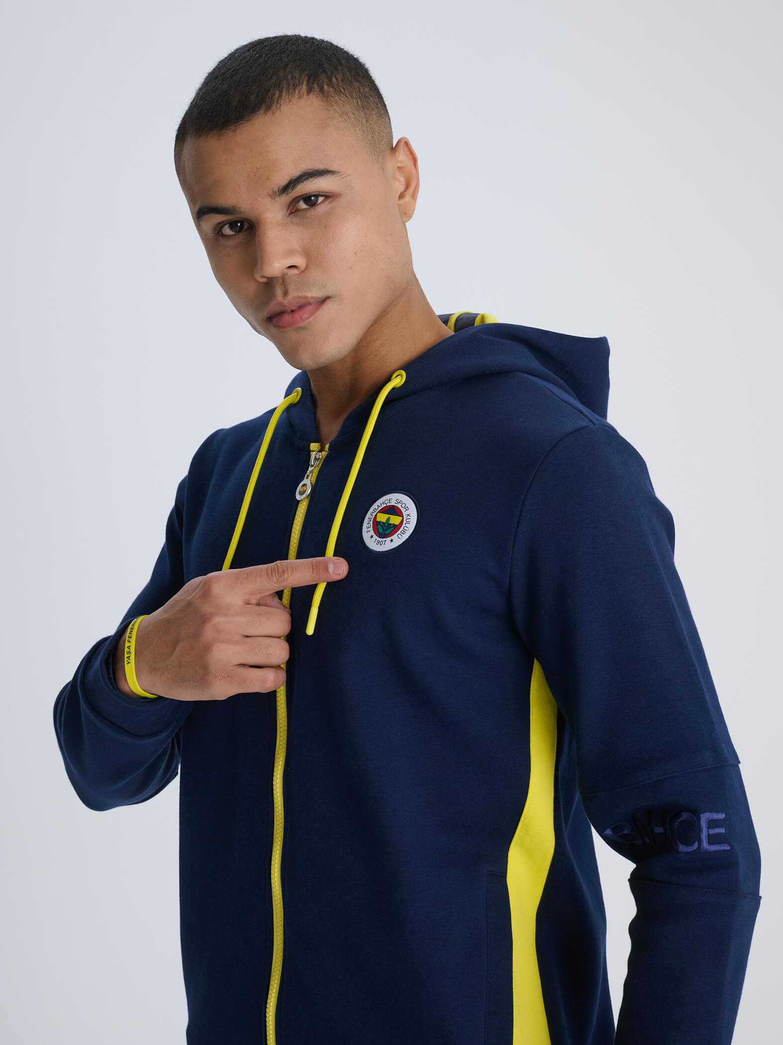 Fenerbahçe Erkek Tribun Parça Detaylı Sweat TK017EFY07