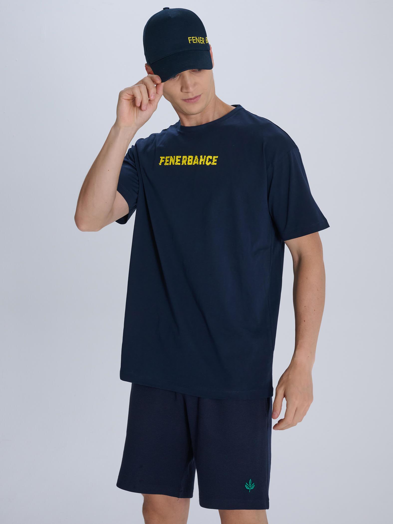 Fenerbahçe Sarı Lacivert Erkek Şal TK010EFY40