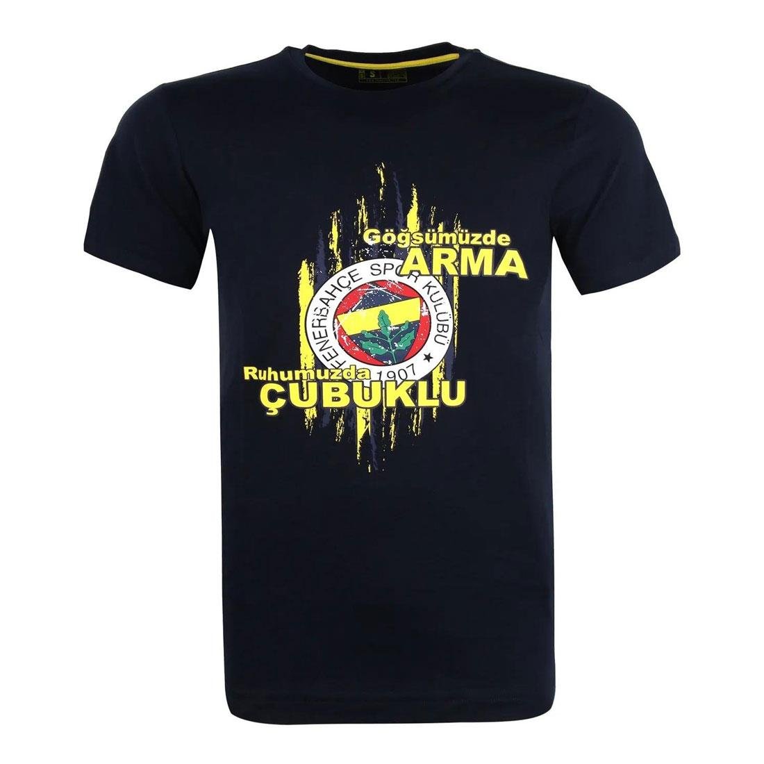 Fenerbahçe Tribün Göğsümüzde Arma Erkek Tişört TK010EFK07