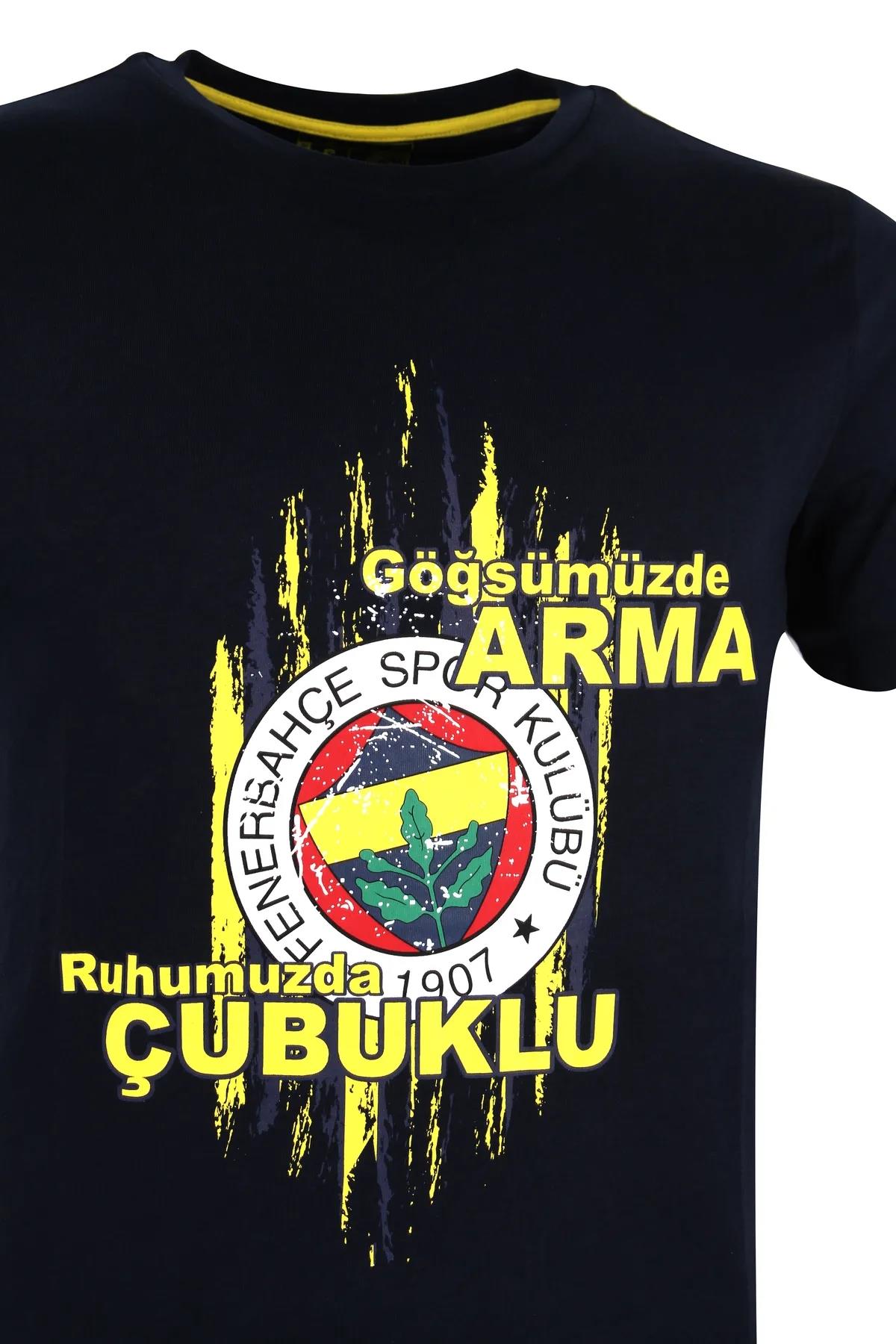 Fenerbahçe Tribün Göğsümüzde Arma Erkek Tişört TK010EFK07