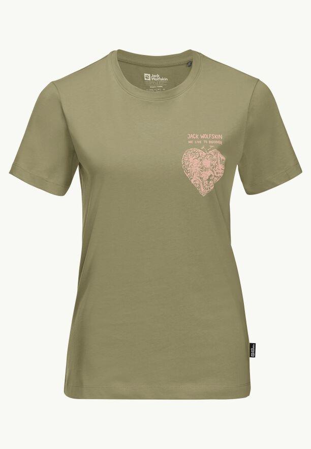 Jack Wolfskin Discover Heart T W Kadın Tişört 1809701