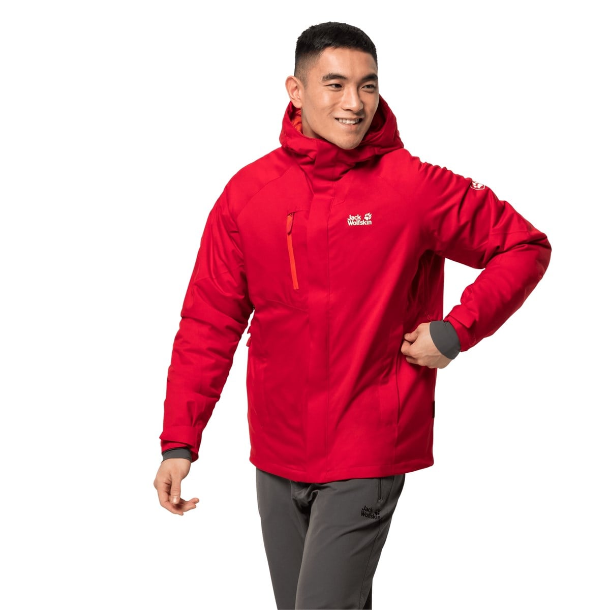 ヤミカラス Brunswick ハーフジップ ボウリングウェア レッド M Jack Wolfskin Troposphere Jacket M Erkek Mont 1111711-2102