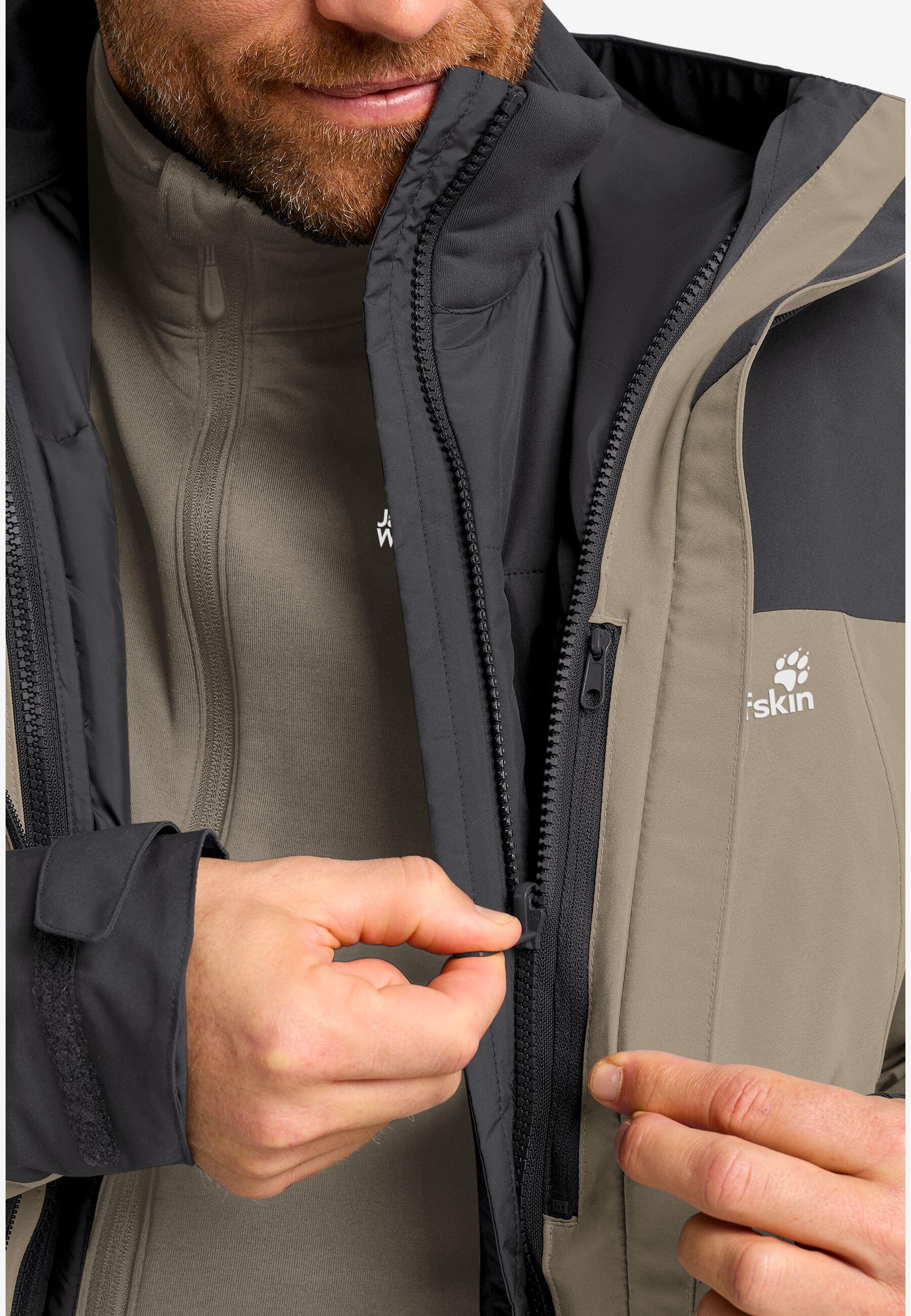 Jack Wolfskin Wild Places 3İn1 Jkt M Erkek Mont A65257