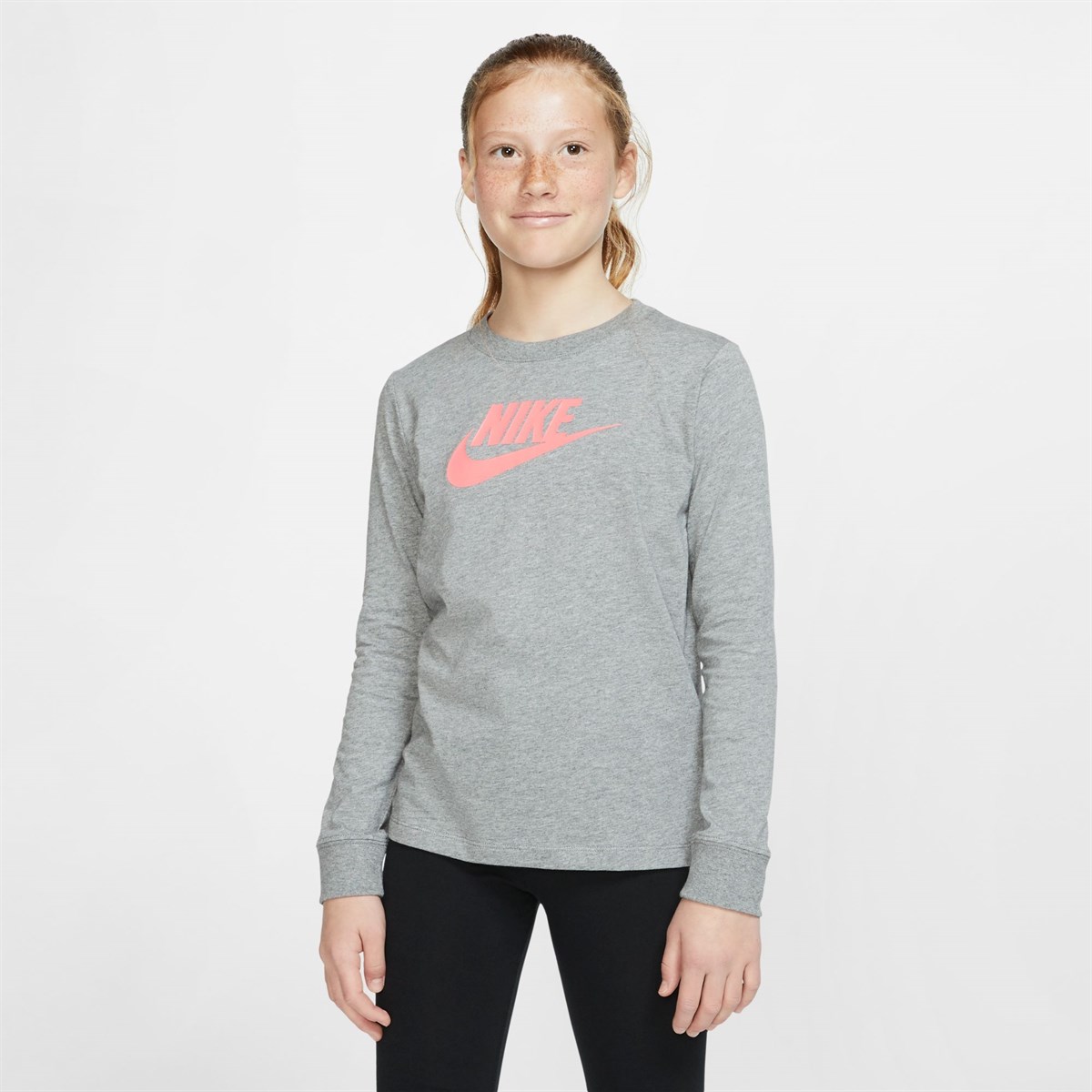 Nike G Nsw Tee Ls Essnt Futura Hook Çocuk Tişört