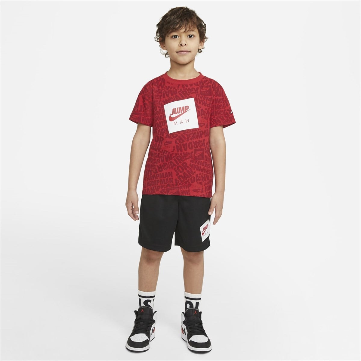 Nike Jdb Aop Tee & Short Set Çocuk Şort Takımı