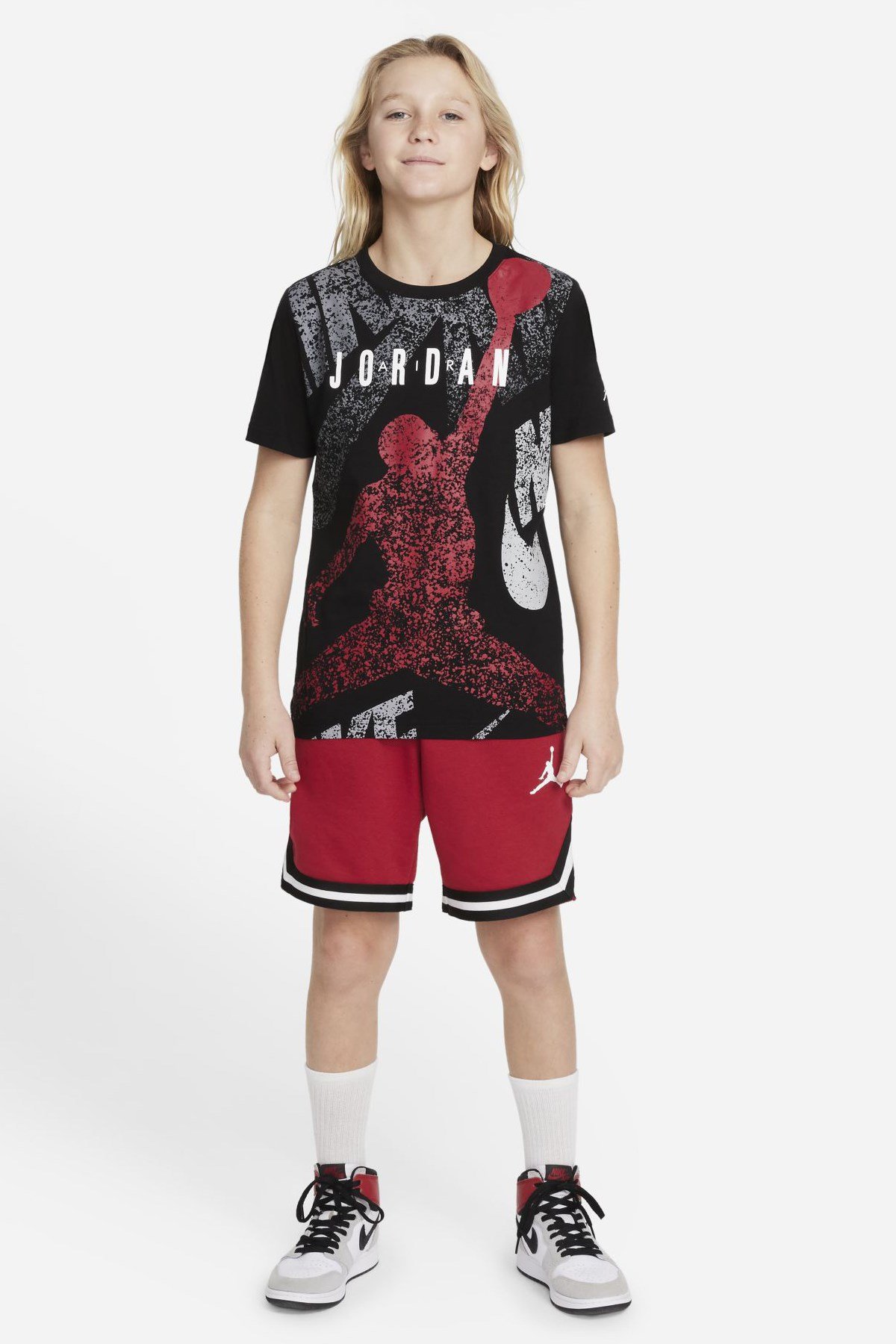 Nike Jdb Jm Distress Tee Çocuk Tişört