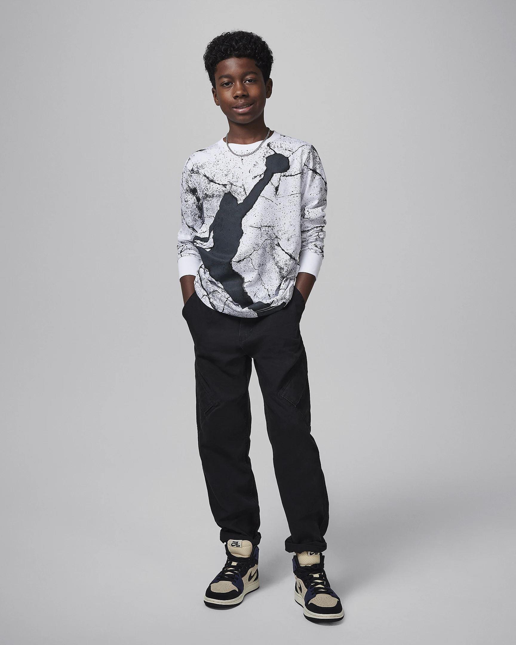 Nike Jdb Jumpman Cement Ls Tee Çocuk Sweat