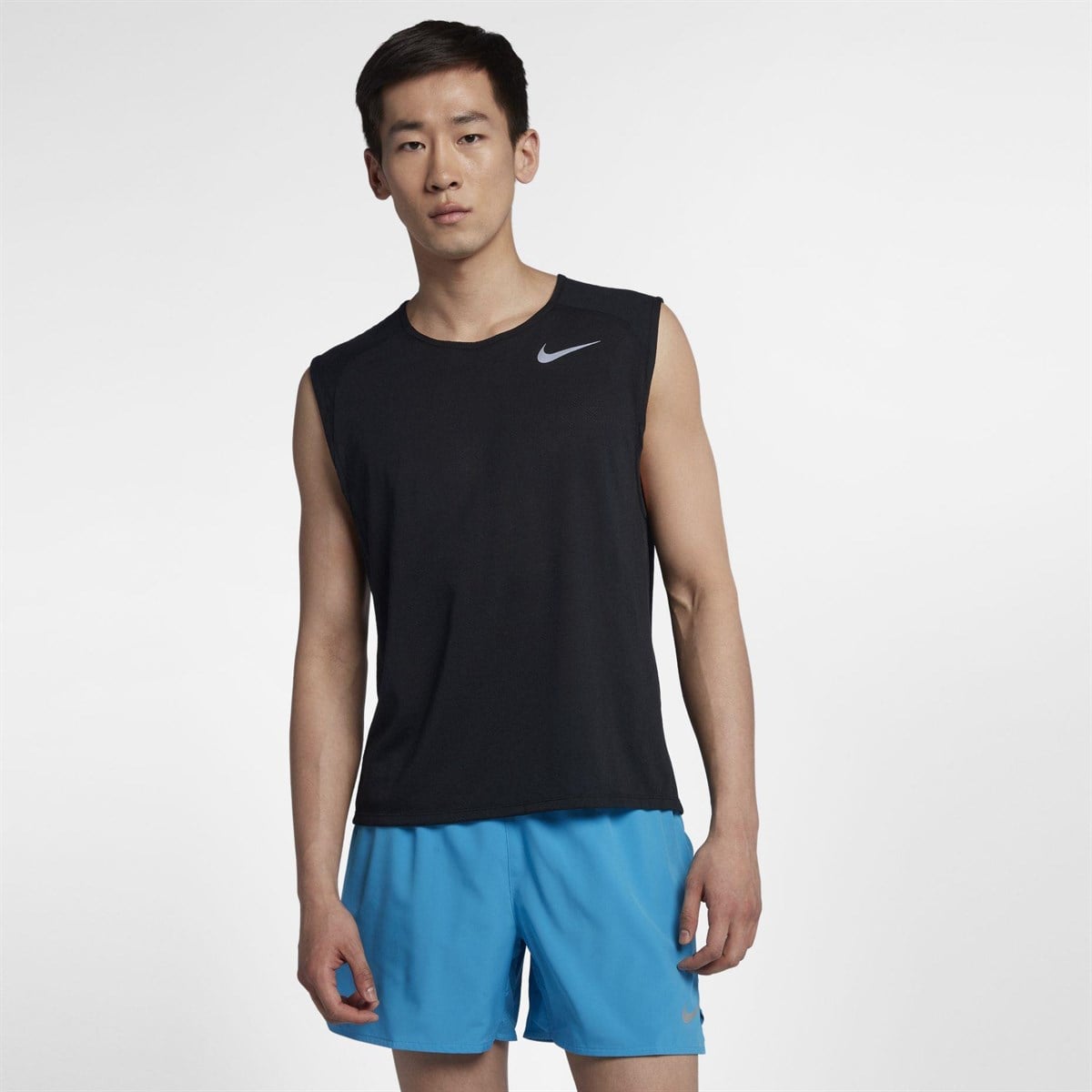 Nike M Nk Brthe Rise 365 Top Slv Cl Erkek Tişört
