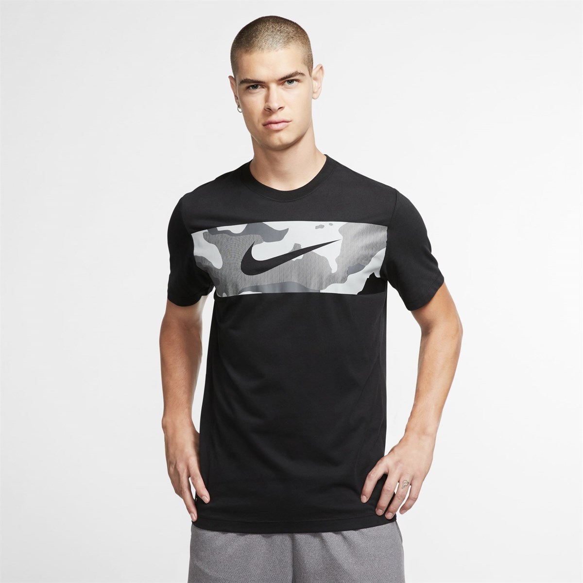 Nike M Nk Dry Tee Camo Block Erkek Tişört