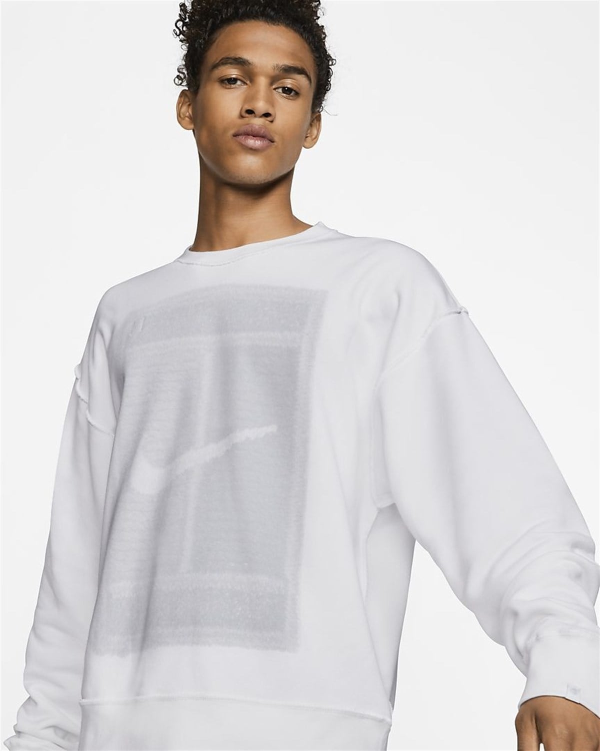 Nike M Nkct Crew Flc Reverse Ls Erkek Sweat