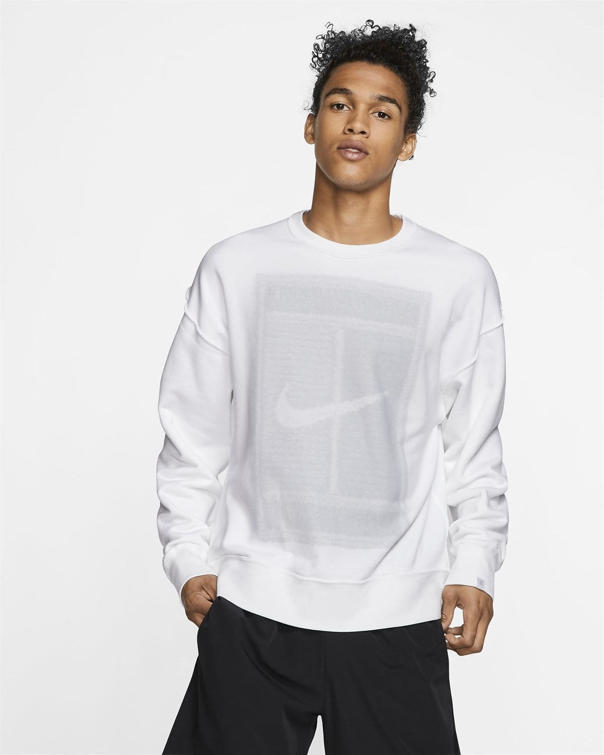 Nike M Nkct Crew Flc Reverse Ls Erkek Sweat