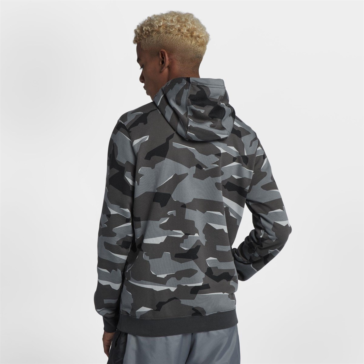 Nike M Nsw Club Camo Hoo Erkek Sweat