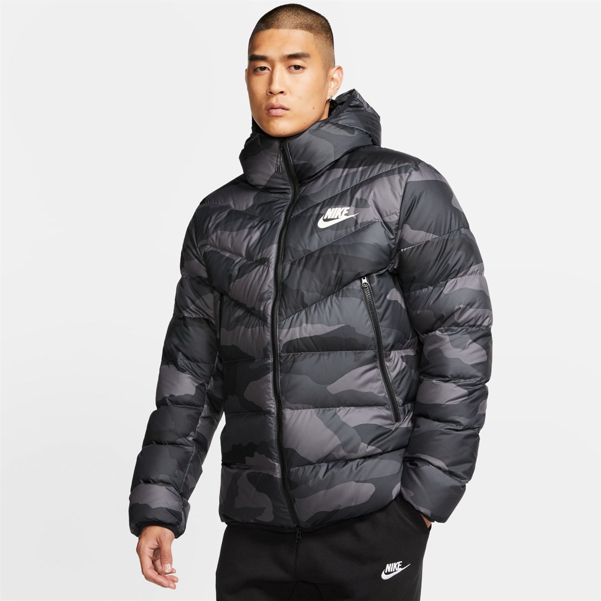 Nike M Nsw Dwn Fill Wr Jkt Hd Aop Erkek Ceket