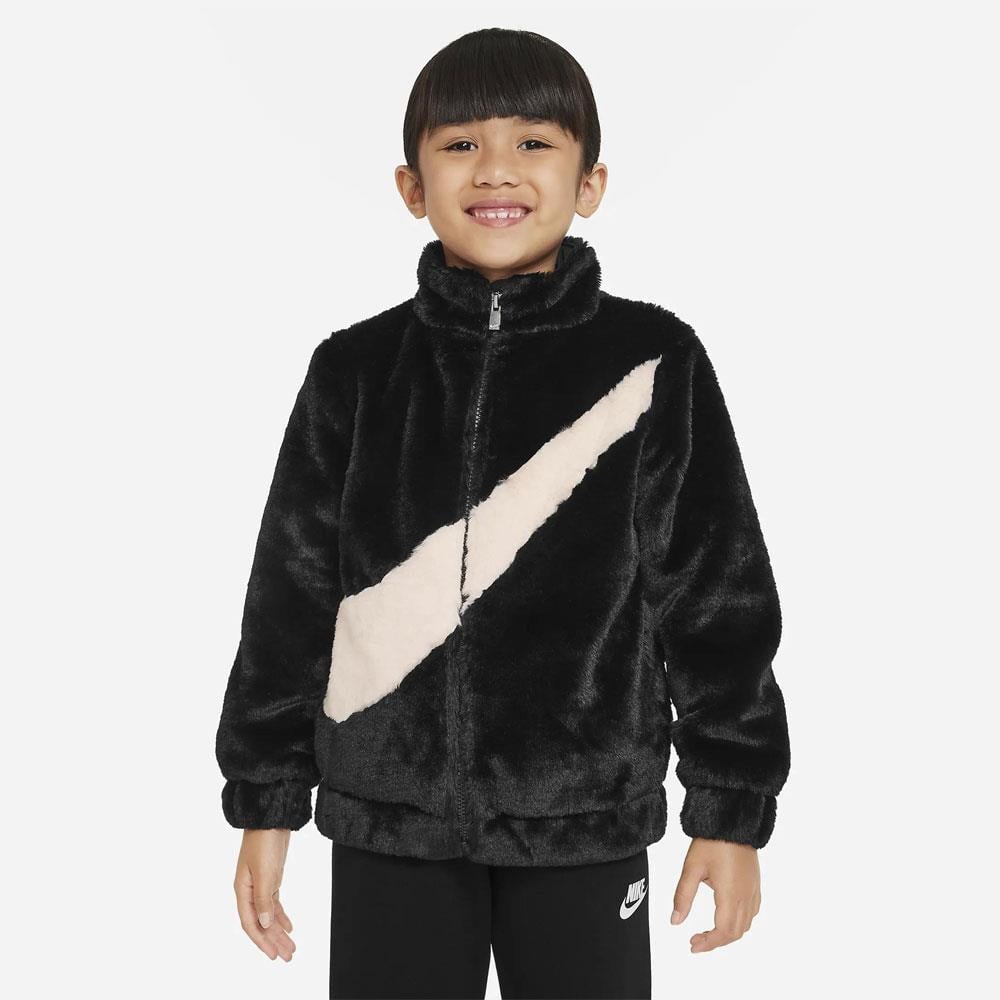 Nike Nkg Big Swoosh Faux Fur Jacket Çocuk Mont
