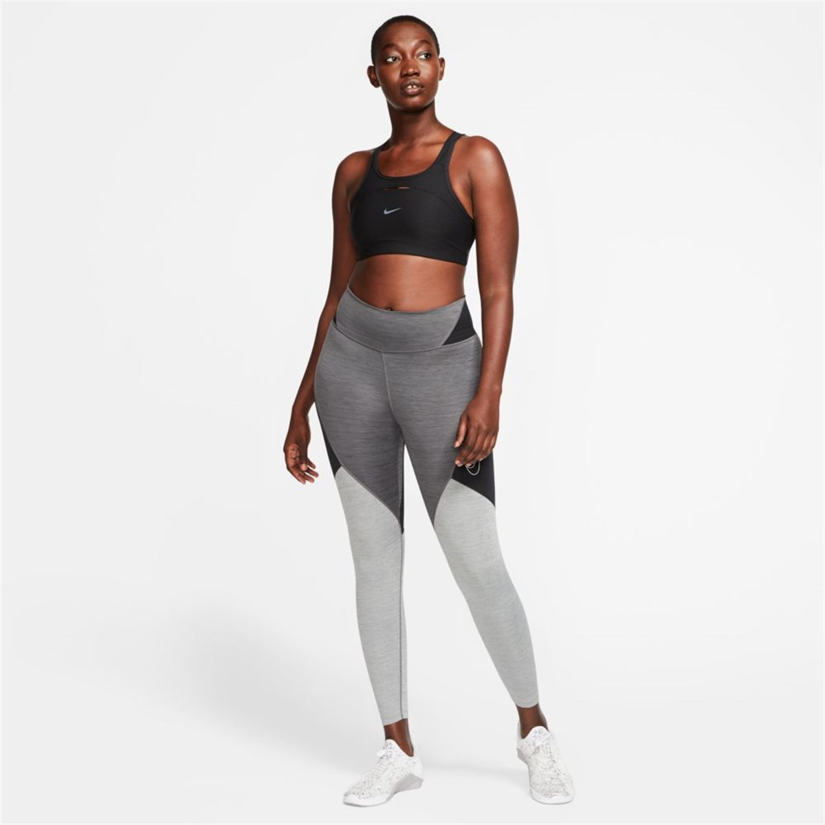 Nike Swoosh Bra Pad Shdw Strpe Kadın Büstiyer