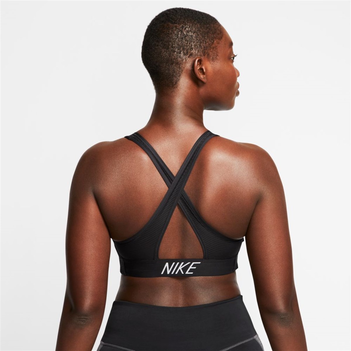 Nike Swoosh Bra Pad Shdw Strpe Kadın Büstiyer
