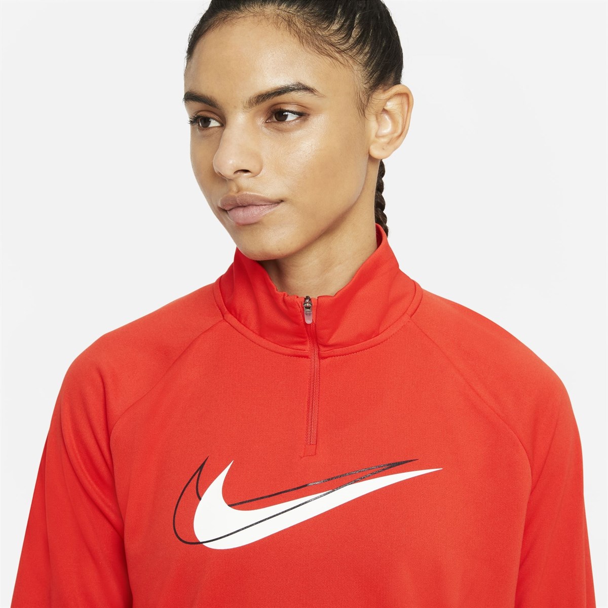 Nike W Nk Df Swsh Run Hz Mdlyr Kadın Tişört