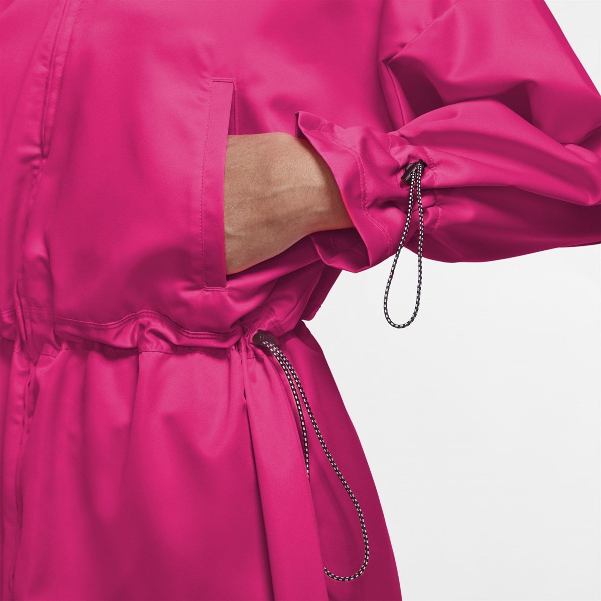 Nike W Nsw İcn Clsh Lng Jkt Satin Kadın Ceket