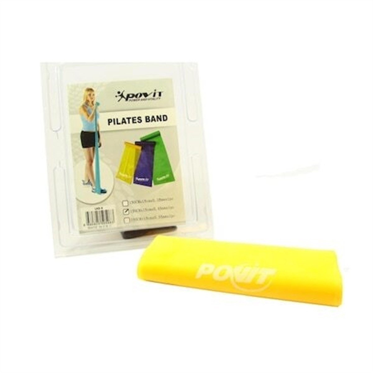 Povit LKS7 Pilates Bandı Sarı Hafif Sertlik