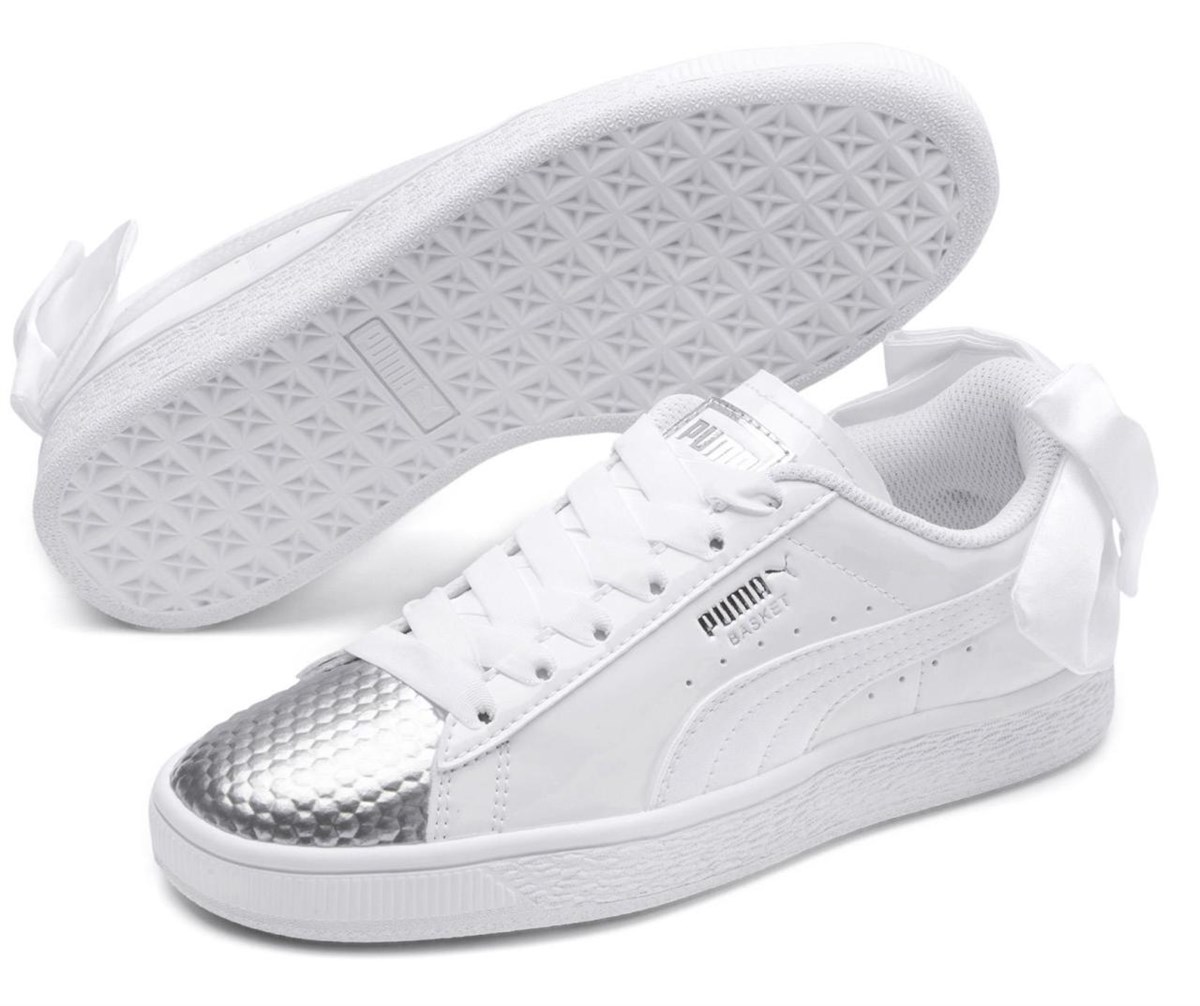 Puma Basket Bow Coated Glam Jr Kadın Spor Ayakkabısı