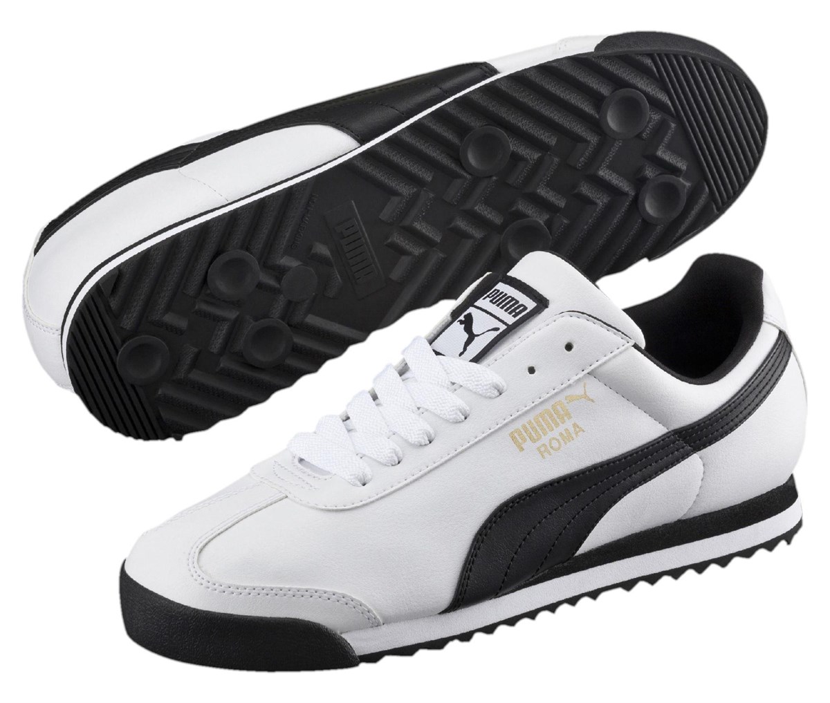 Puma Roma Basic White.White.Gum Erkek Spor Ayakkabısı