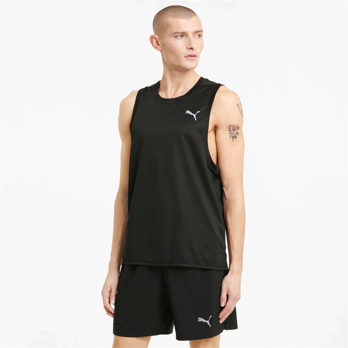 Puma Run Favorıte Sınglet M Puma Black Erkek Tişört