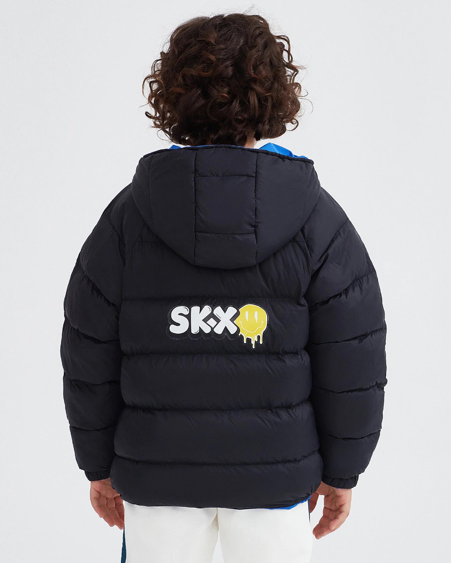 Skechers B Outerwear Reversible Coated Jacket Çocuk Mont