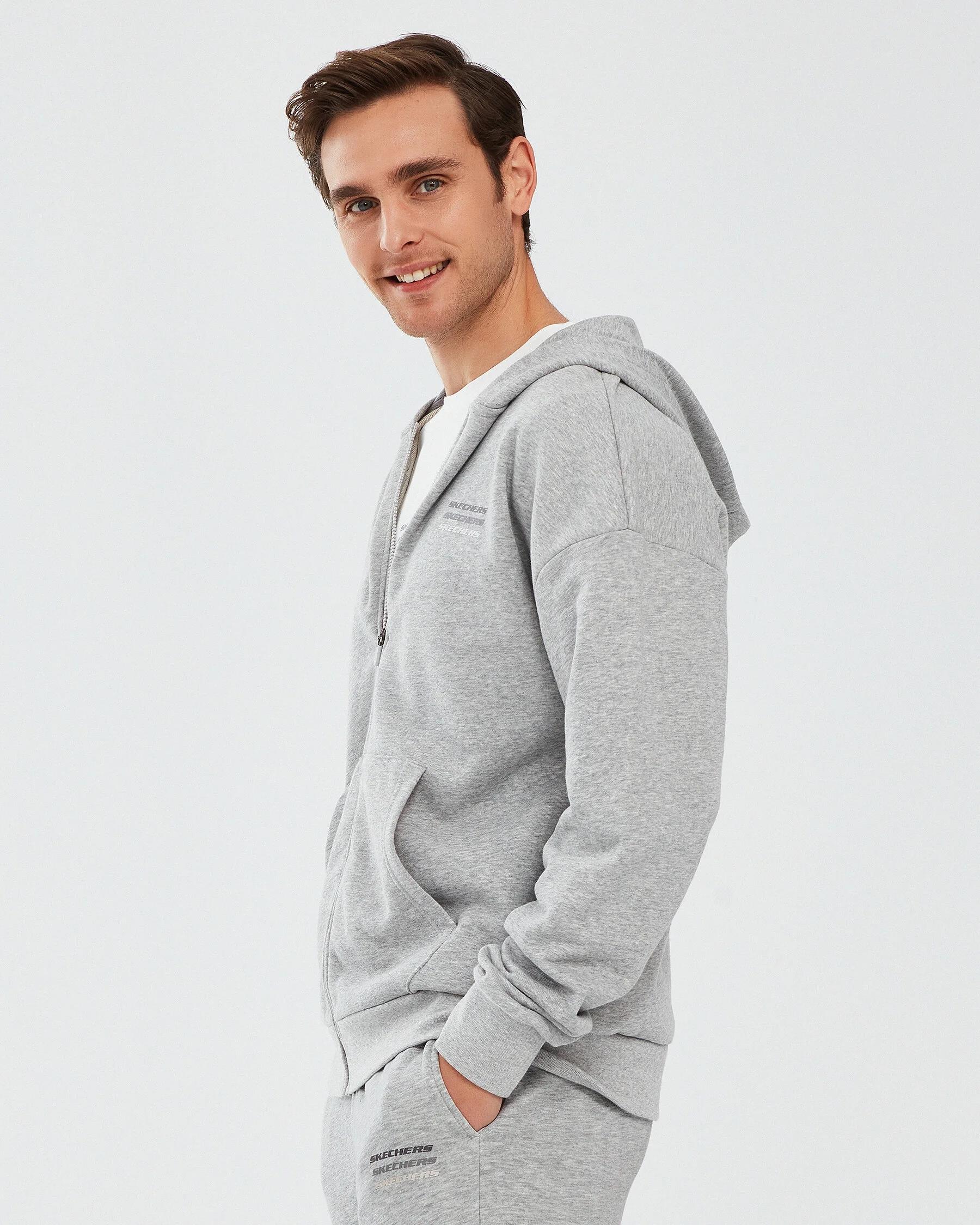 Skechers Essential M Full Zip Hoodie Sweatshirt Erkek Sweat S232233