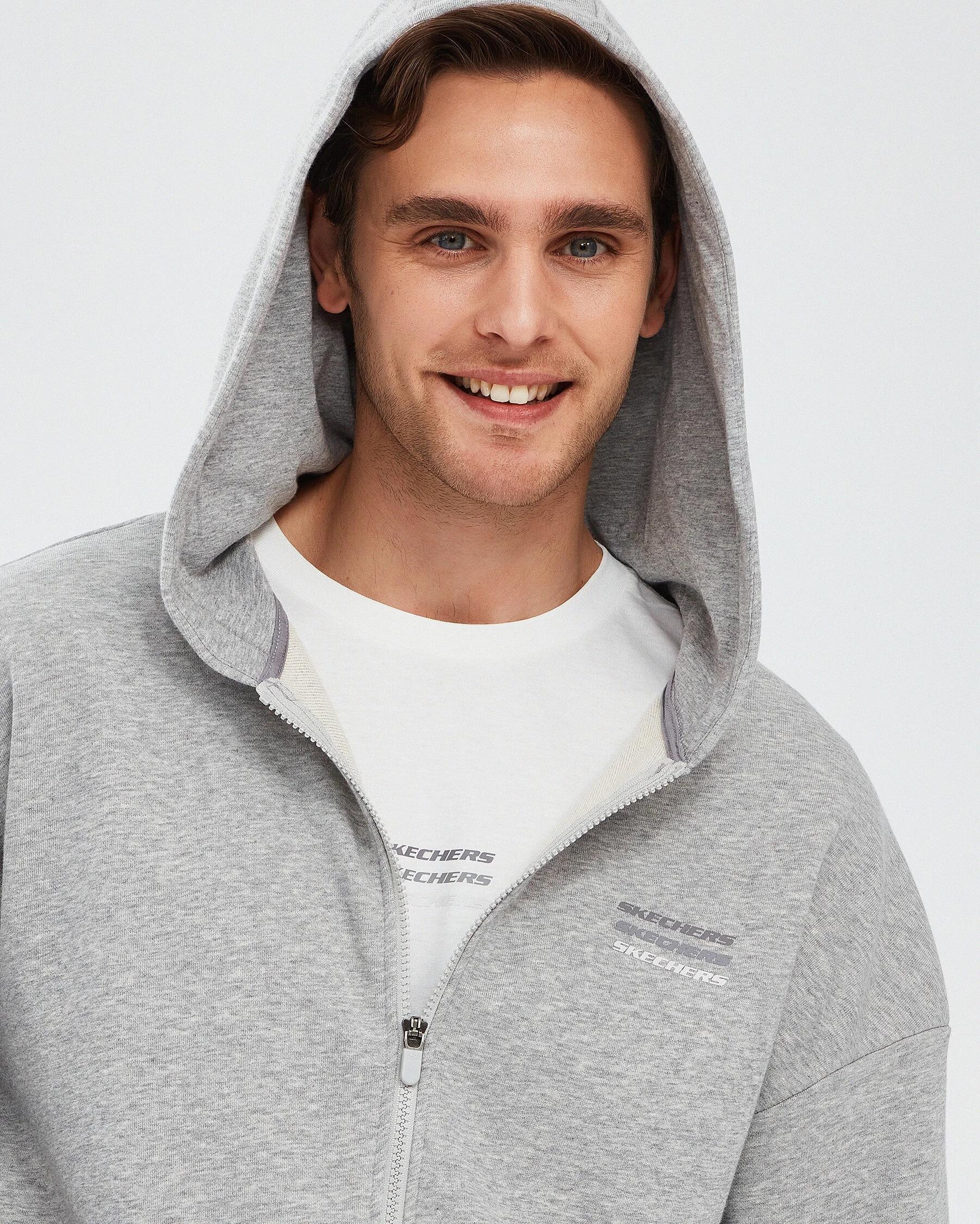 Skechers Essential M Full Zip Hoodie Sweatshirt Erkek Sweat S232233