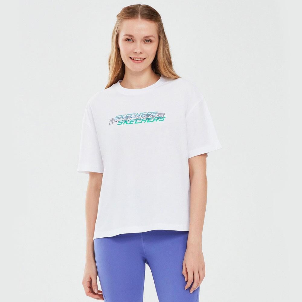 Skechers Graphic T-Shirt W Short Sleeve Kadın Tişört S241199