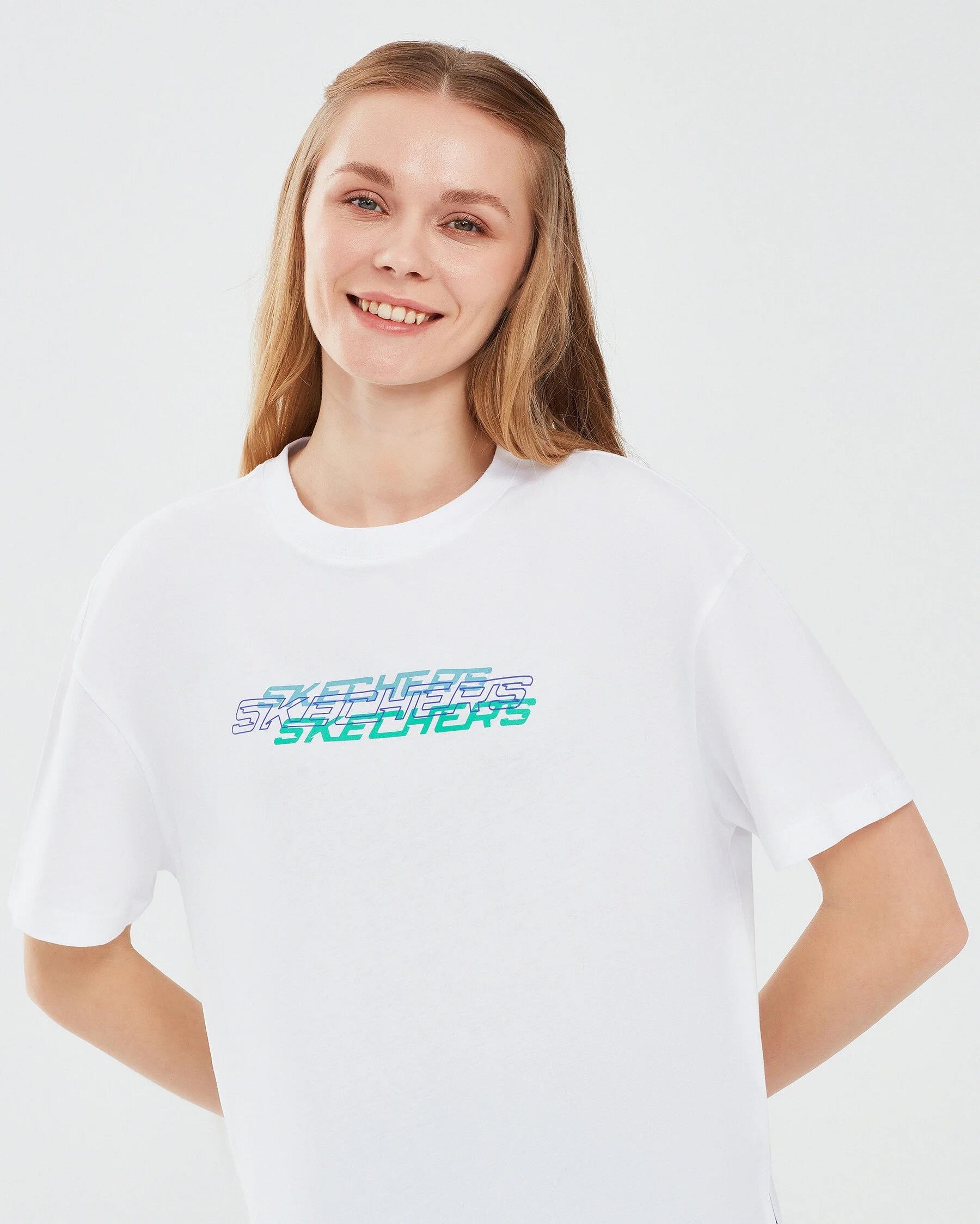 Skechers Graphic T-Shirt W Short Sleeve Kadın Tişört S241199
