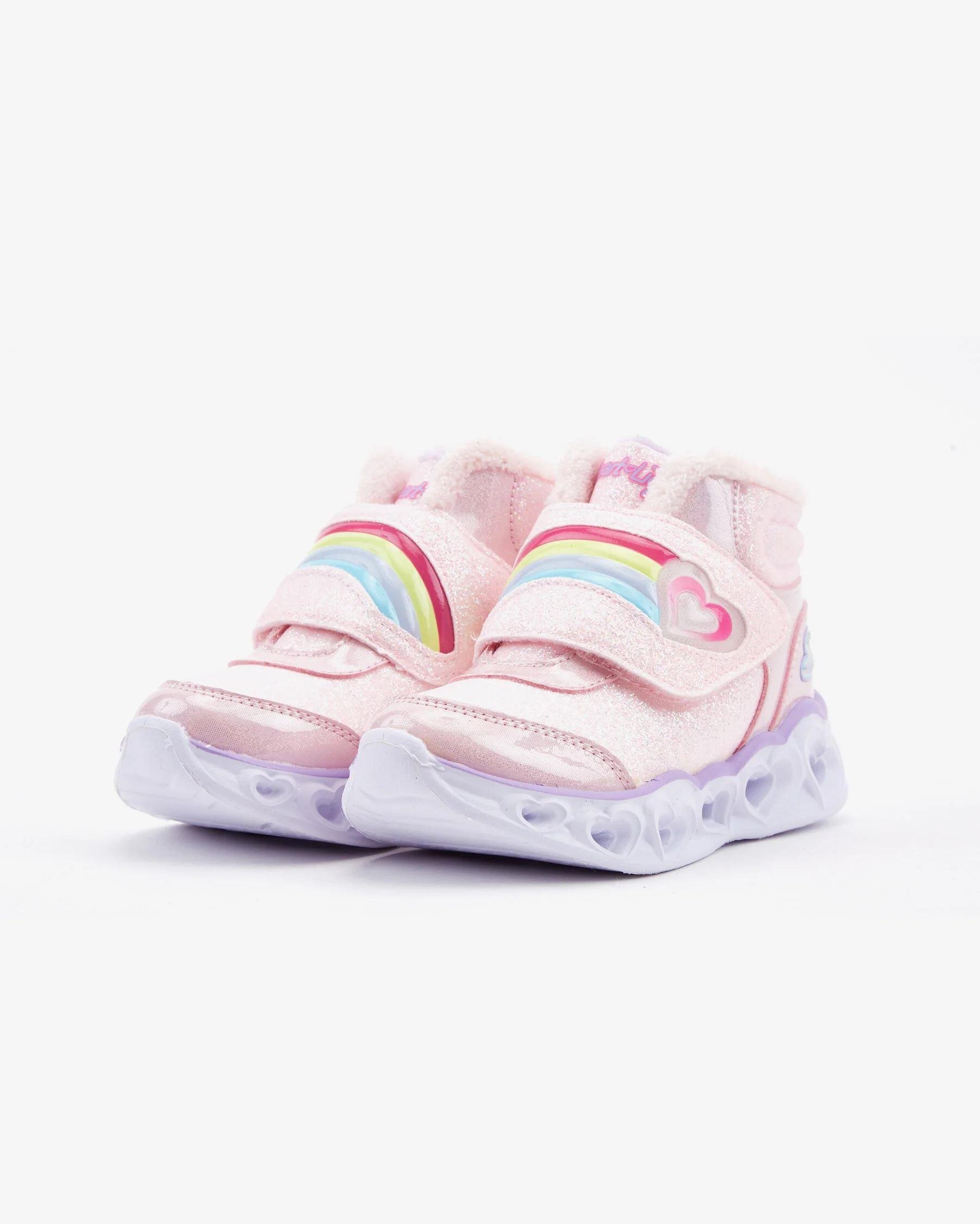Skechers Heart Lights - Brilliant Rainbow Çocuk Bot 302669N