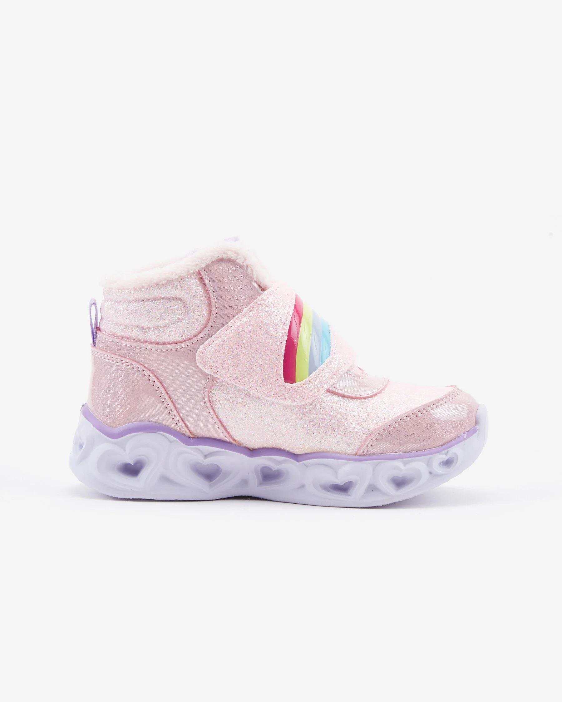 Skechers Heart Lights - Brilliant Rainbow Çocuk Bot 302669N