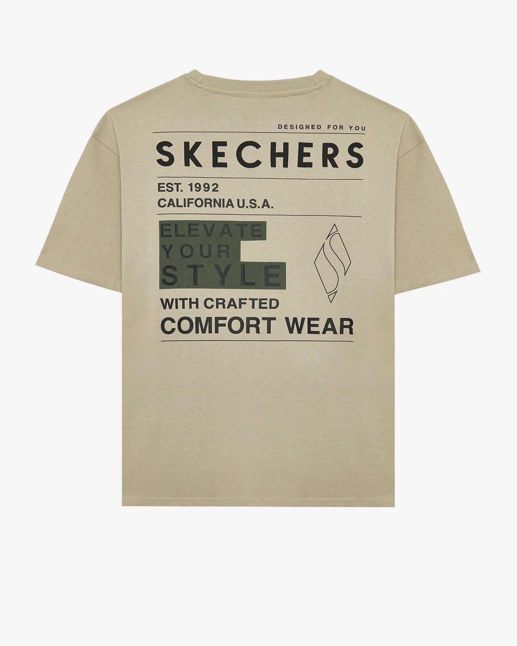 Skechers M Graphic Tee Heavy Weight Oversize T-Shirt Erkek Tişört S242134