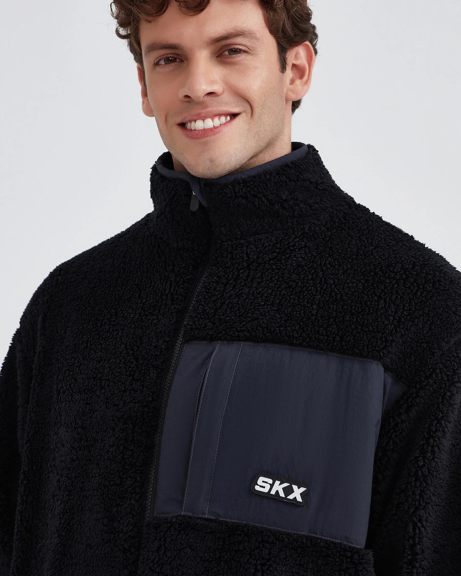 Skechers M Outdoor Fleece Full Zip Sherpa Erkek Polar