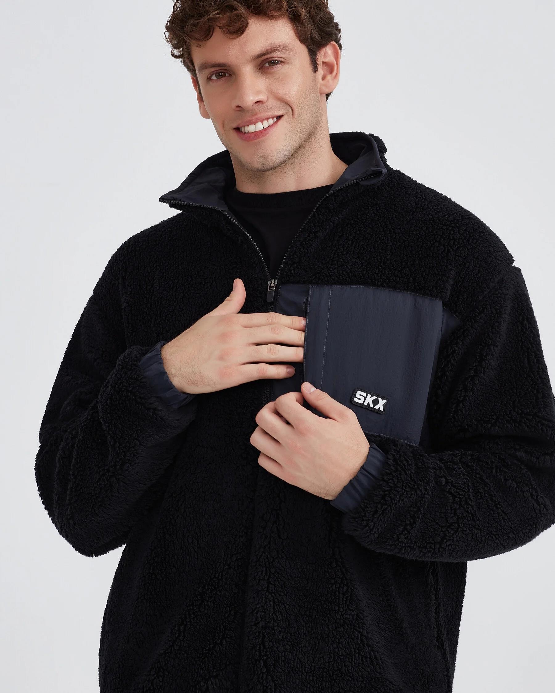 Skechers M Outdoor Fleece Full Zip Sherpa Erkek Polar