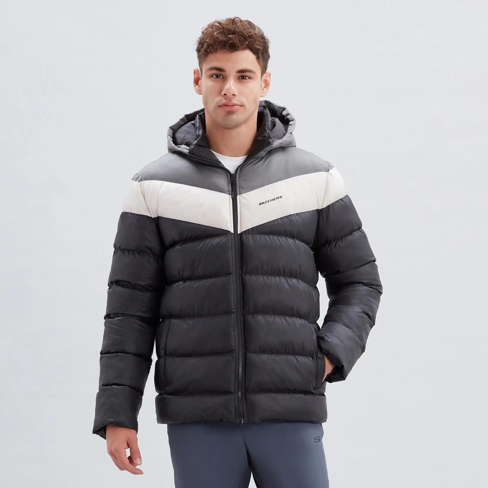Skechers M Outerwear Colorblock Padded Jacket Erkek Ceket