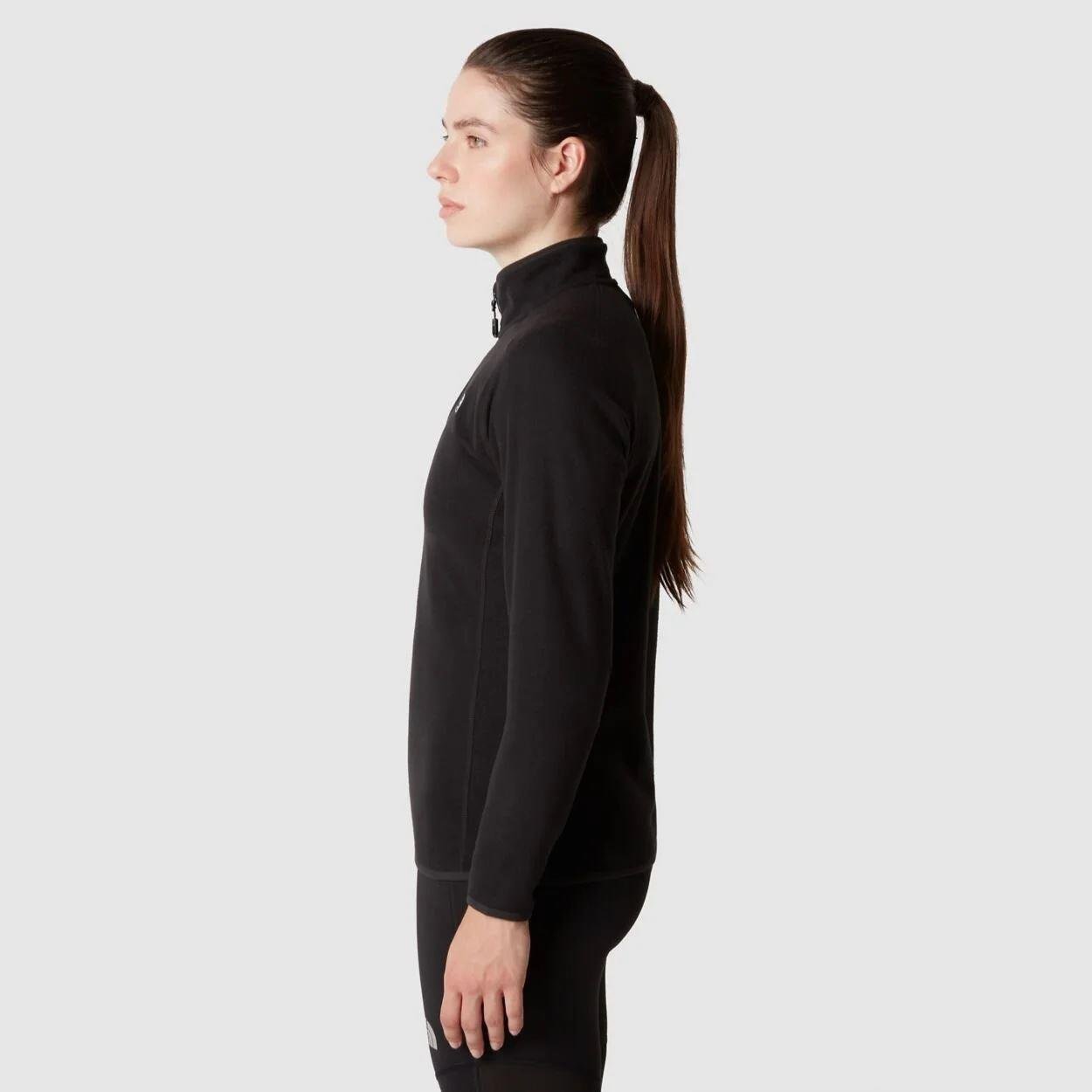 The North Face W 100 Glacier 1/4 Zip - Eu Kadın Mont