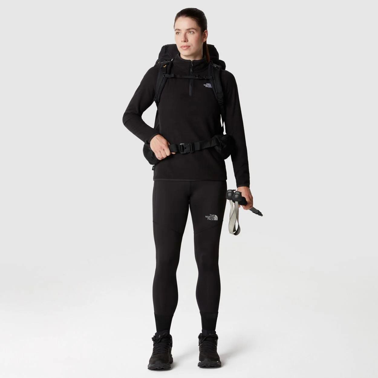 The North Face W 100 Glacier 1/4 Zip - Eu Kadın Mont