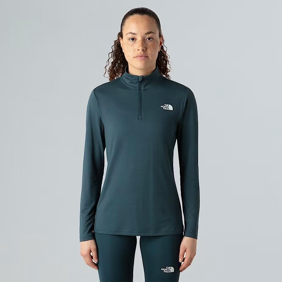 The North Face W Flex 1/4 Zıp Tee Slım Kadın Tişört