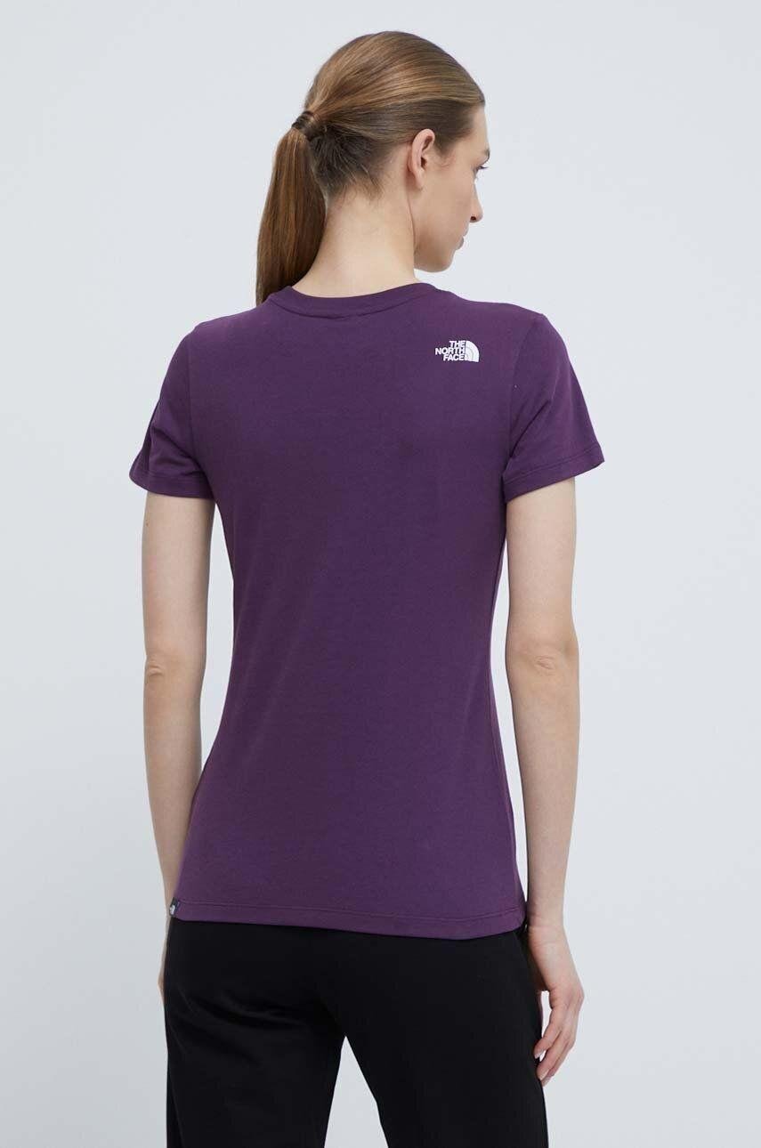 The North Face W S/S Simple Dome Slim Tee Kadın Tişört NF0A87NHV6V1