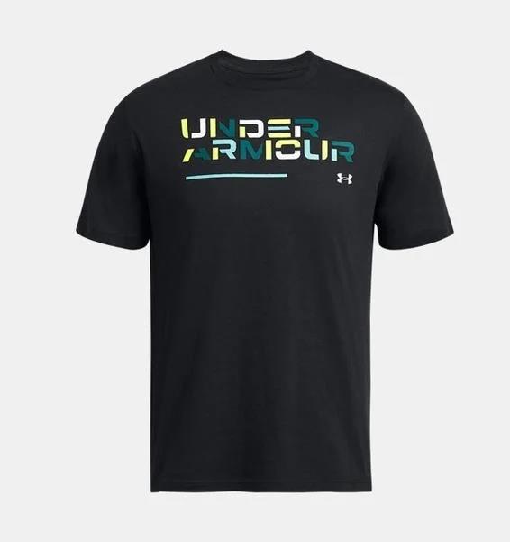 Under Armour Ua Colorblock Wordmark Ss Erkek Tişört 1382829