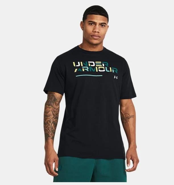Under Armour Ua Colorblock Wordmark Ss Erkek Tişört 1382829